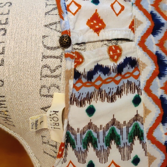 Kori Patterned Tunic Dress Large - Picture 3 of 4